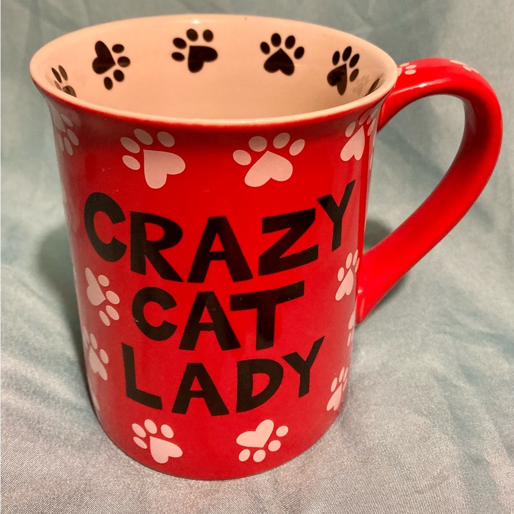Crazy Cat Lady, I Decorate with Cats 16oz Mug- Our name is Mud Drinkware